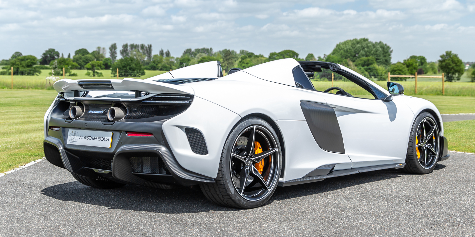 McLaren 675LT Spider - Silica White - Alastair Bols